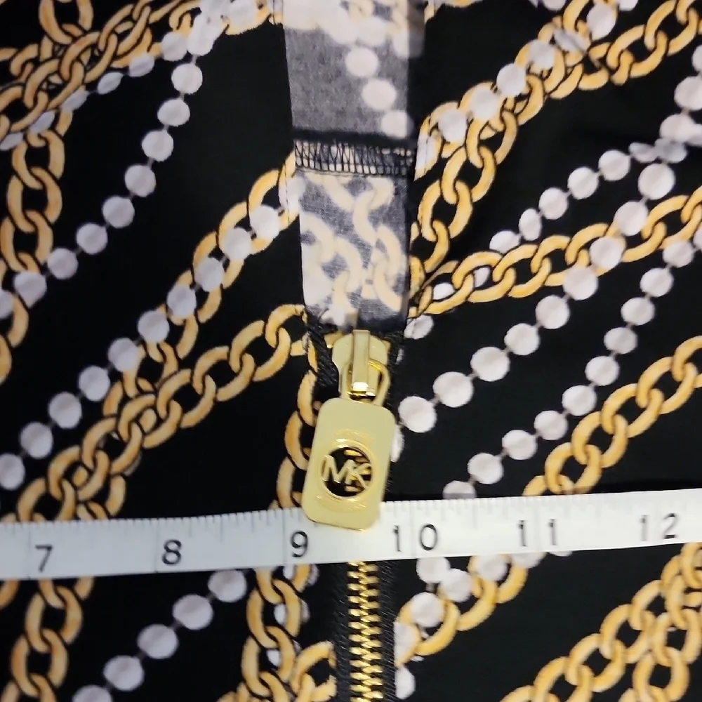 Michael Kors Black and Gold Size Small Blouse